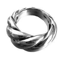 Vintage Silver Ring Size 7 Swirls Stamped 925 STERLING Mexico