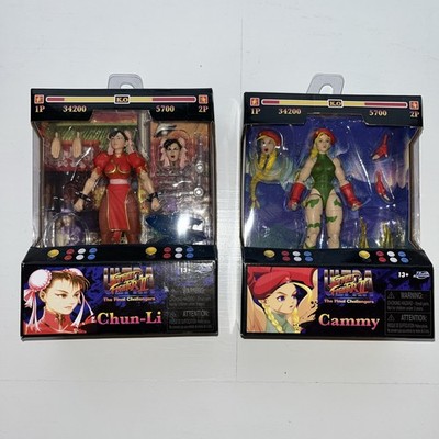 Jada Capcom Street Fighter II Chun Li Red Target Exclusive And Cammy Figures