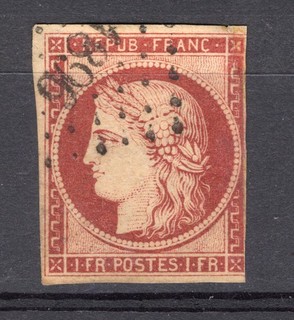 FRANCE n°6 1850 oblitéré 1000 €