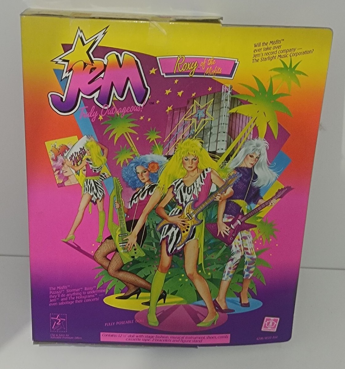 Poupée Jem Et Les Hologrammes – Roxy, Misfits – Vintage Hasbro #1 – C-10 Sans Pizzazz