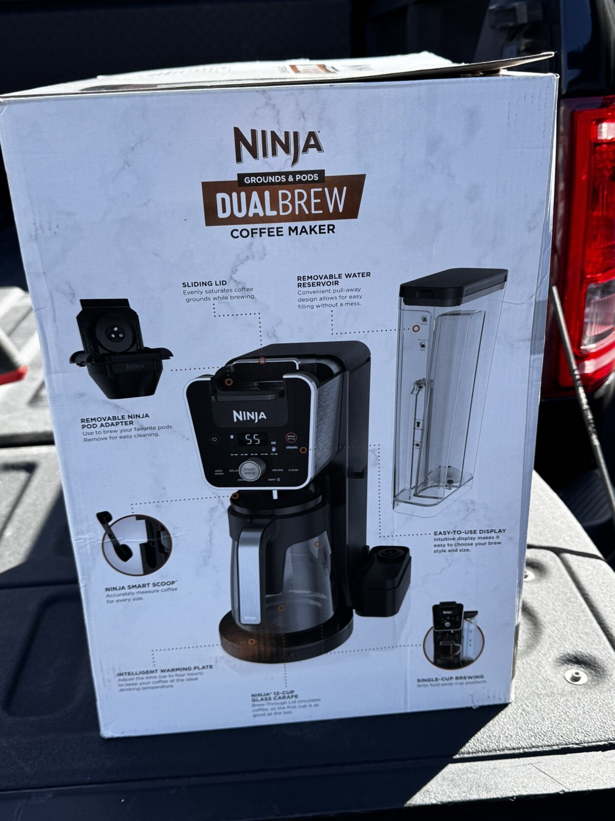 Ninja CM401 Specialty FoldAway Frother Coffee Maker Glass Carafe