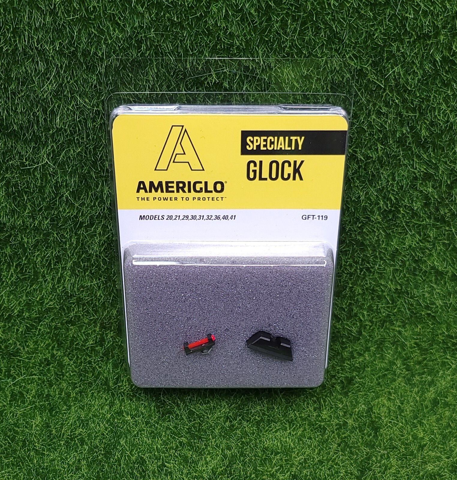 AmeriGlo Specialty Sight Glock 20 21 29 30 31 32 36 40 41 (Red Fiber