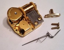 Sankyo 18 Note Music Box Movement With Reuge Wire Stopper-"Till The End Of Time"