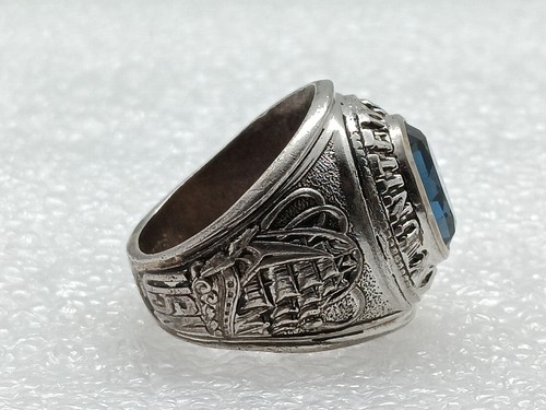 US Navy Sterling Ring - Picture 3 of 10