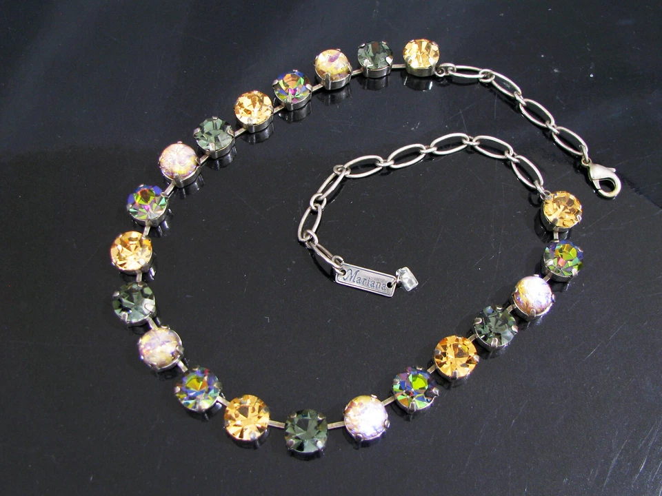 COLLAR MARIANA PIEDRAS PRECIOSAS Y CRISTAL ARTÍSTICO Foto 2 de 4