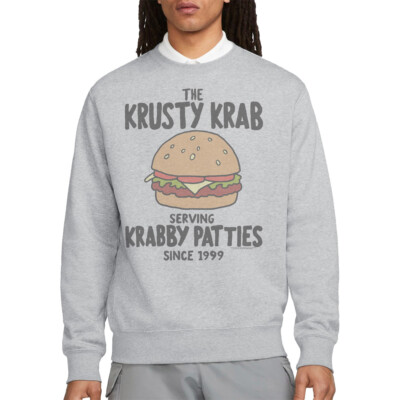 Spongebob Krabby Patties Unisex Sweatshirt, Athletic Heather