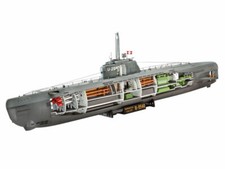 Revell 05078 U-Boot Typ XXI U 2540 mit Interieur WWII Bausatz 1:144 Neu