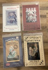 LOT of 4 Packs Bunny Rabbit Patterns Sewing Machine Cover Door Stop Country
