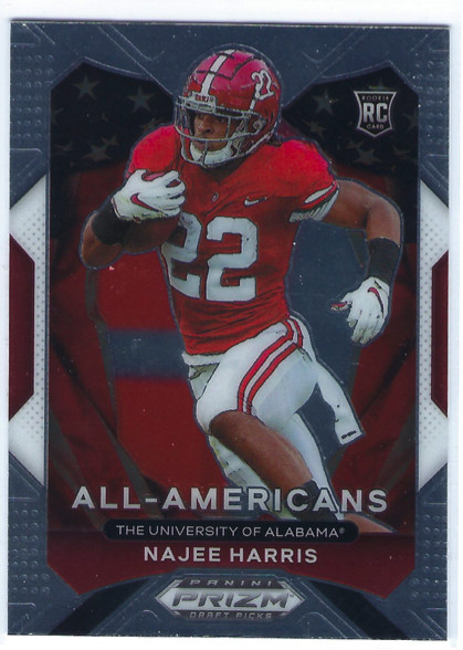 2021 Prizm Draft Picks All-Americans Najee Harris Rookie #193 Alabama Steelers
