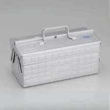 NEW TOYO STEEL Tool Box ST-350SV Silver 2-Tier Openable Door