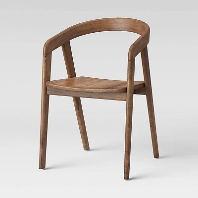 Lana Curved Back Dining Chair Brown Project 62