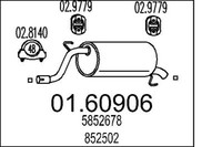 MTS EndschalldäMpfer SchalldäMpfer Passend FüR Opel Corsa D 1.2 01.60906