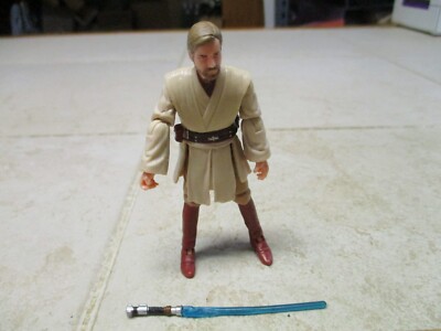 Star Wars TCW Clone Wars Hasbro 2010 OBI-WAN BEN KENOBI Loose CW40 3.75'' Figure