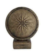 Mazedonisches Schild Großer Alexander Verginas Stern Skulptur Bronzeoptik