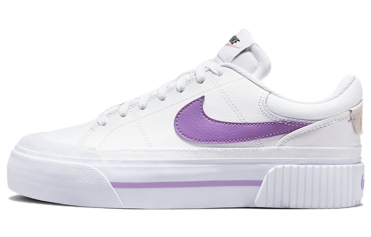 Level SS/New - Nike Court Legacy White Purple DM7590-103 Women's