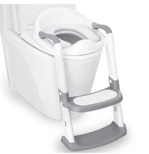 Potty Training Toilet Chair Seat Ladder for Kids Toddler Boys Girls Soft Padded