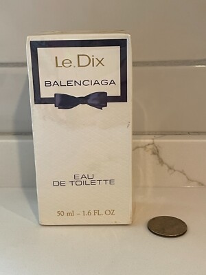 Vintage Le Dix Balenciaga Eau de Toilette Perfume 50 ml/1.6 fl oz New Sealed