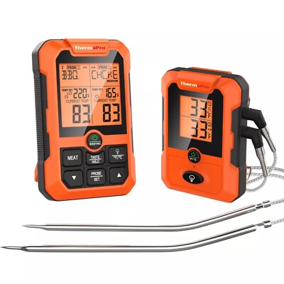 ThermoPro TP810W Wireless Meat Thermometer of 500FT Dual Probe Meat Thermometer