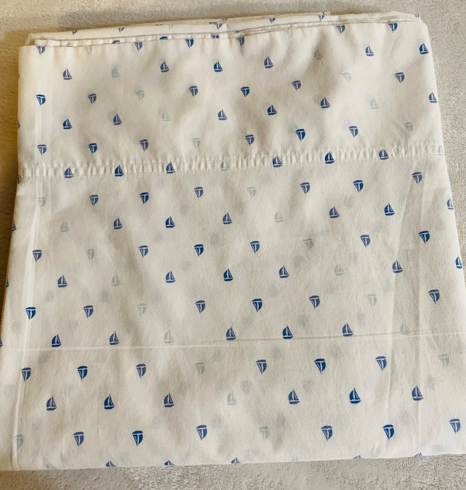 TOMMY HILFIGER Velero Náutico Costero TOMMY HILFIGER SÁBANA Plana y Ajustada Azul Blanco Foto 2 de 4