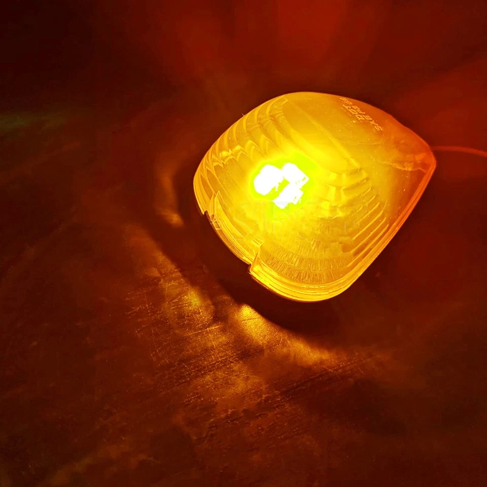 5x Smoke LED Cab Roof Lights Marker Amber For Ford F-250 F-350 F450 Super Duty - Imagem 4 de 4