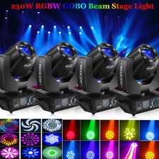 4PCS 230W 7R Sharpy 17 Gobos Moving Head Beam Stage Lighting Zoom 16 8 Prism DMX