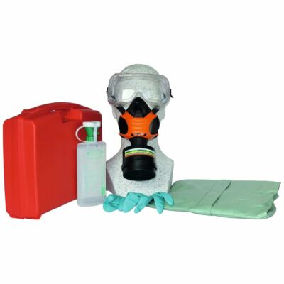 EKASTU Pflanzenschutz-Set Halbmaske A2B2E2K1P3-Filter Schutzbrille &-Anzug XL
