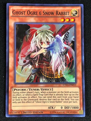 YUGIOH GHOST OGRE & SNOW RABBIT CT13-EN012 SUPER NM