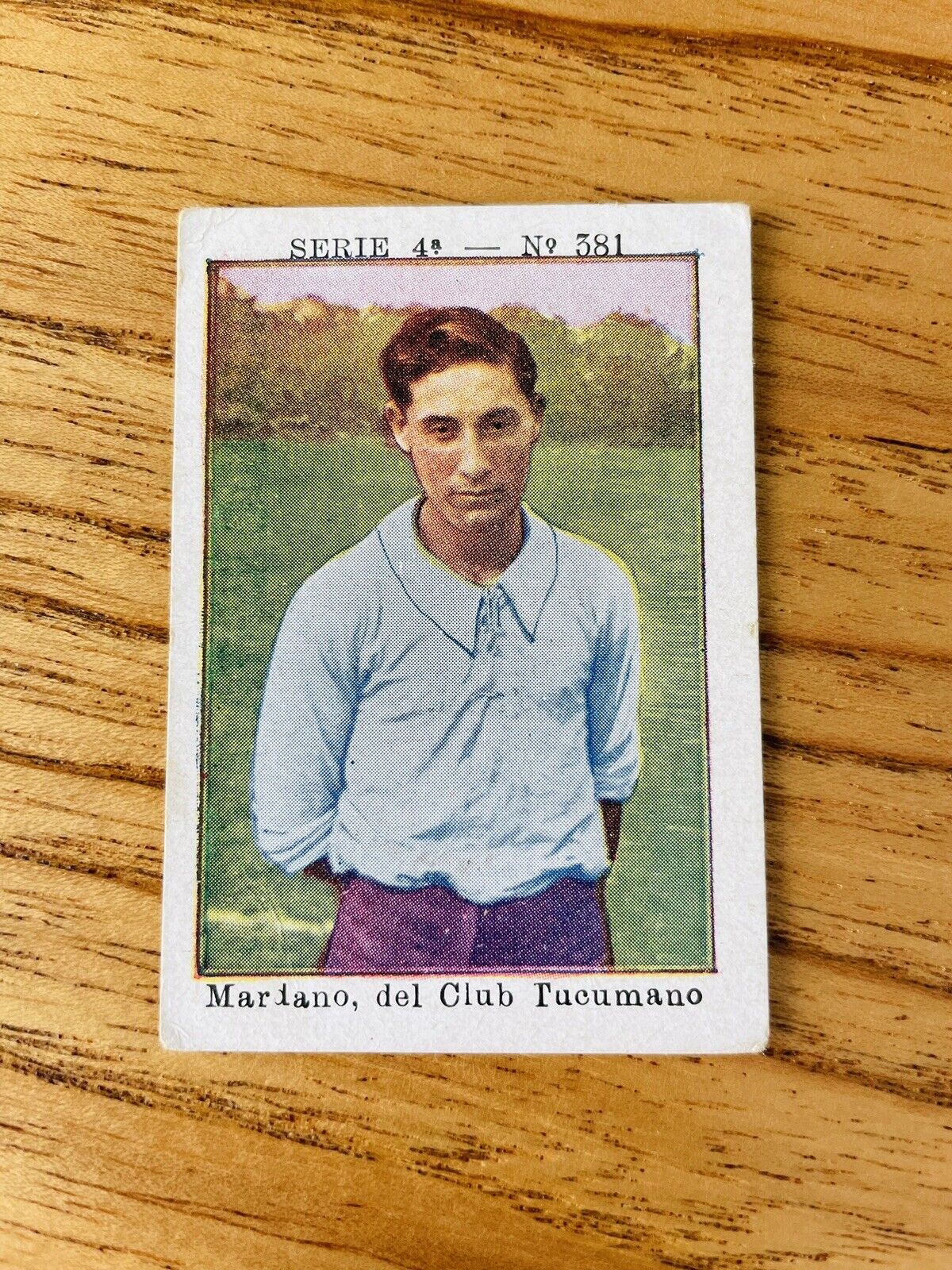 1925 Chalei FCO Ferrocarril Oeste Dolar Soccer Trading Card