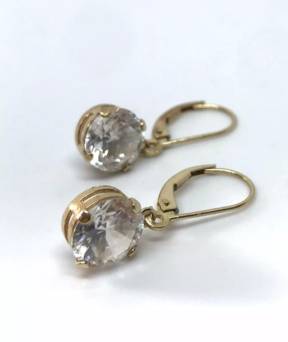 Diamonique drop hotsell earrings