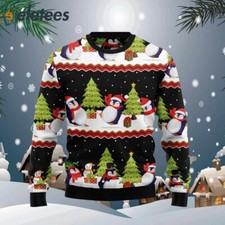 Lovely Penguin Ugly Christmas Sweater OFSV4CYW