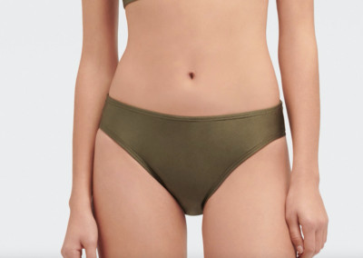 DKNY Scoop Bikini Bottom DI1BS310 Moss Medium NWT $48