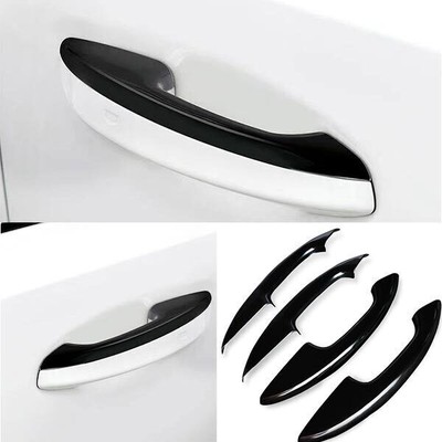 For Cadillac CT5 CT5-V 2020-2023 Black Steel Side Door Handle Cover Trim 4PCS