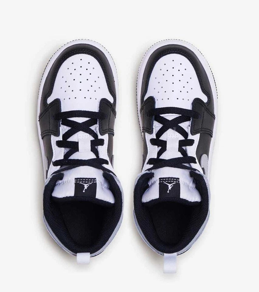Nike Air Jordan 1 Talla Mediana 3c Blanco Sombra Negro Gris TD Niño pequeño 640735 073 Foto 3 de 4