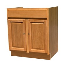 Economy 36" Golden Oak raised panel sink base