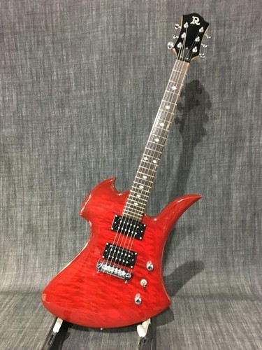 B.C.Rich Mockingbird model Red W/Gig bag Electric Guitar Used From Japan - Picture 2 of 10