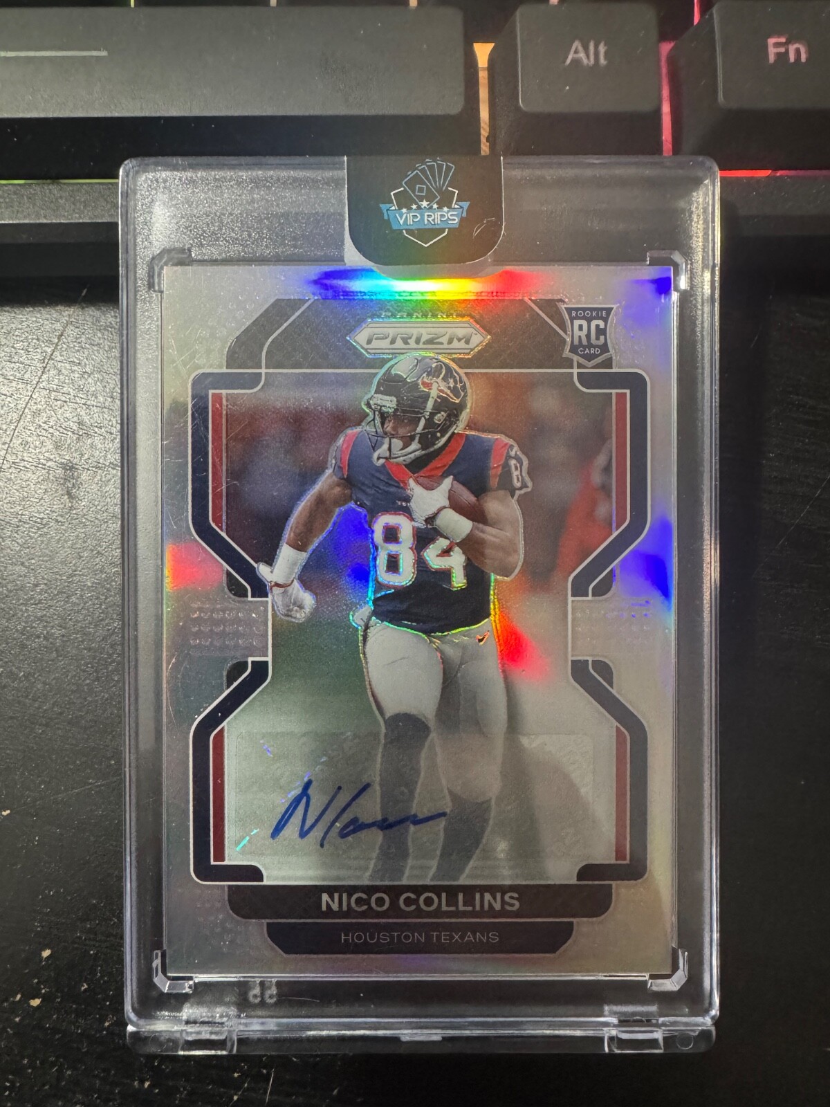 2021 Prizm Nico Collins Rookie Auto RC Silver #360 Texans