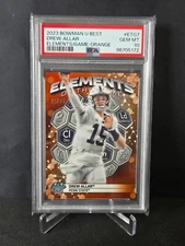Drew Allar - 2023 Bowman Best Elements of the Game Orange - Penn St /25 *PSA 10*