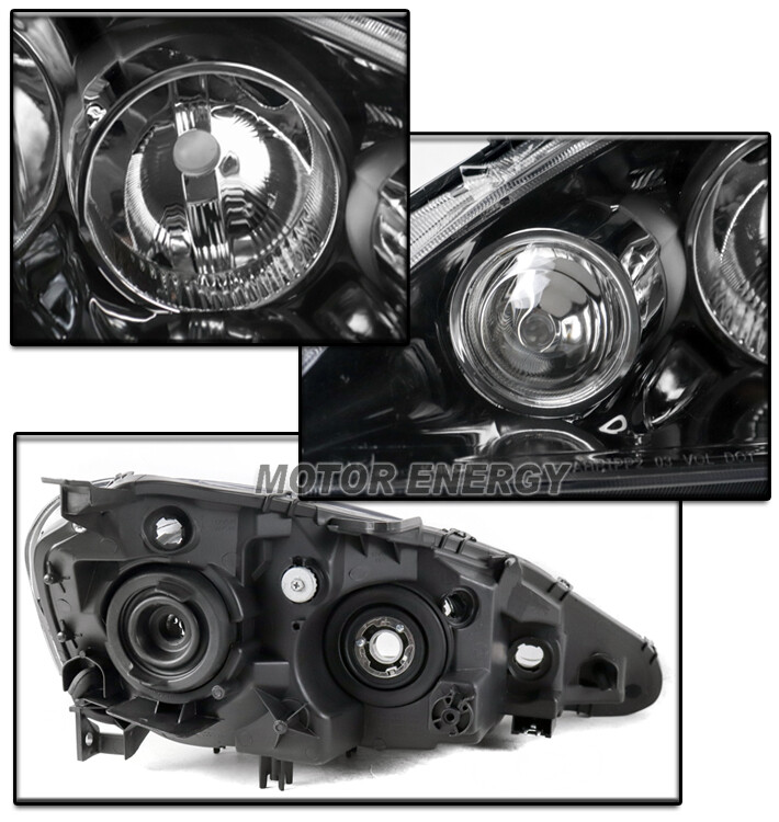 FOR 0506 ACURA RSX DC5 BLACK HEADLIGHT HEADLAMP LAMP W/50W 6000K HID
