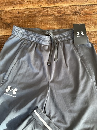 Under Armour Mens Pique Track Pants Size Small Grey - Picture 2 of 3
