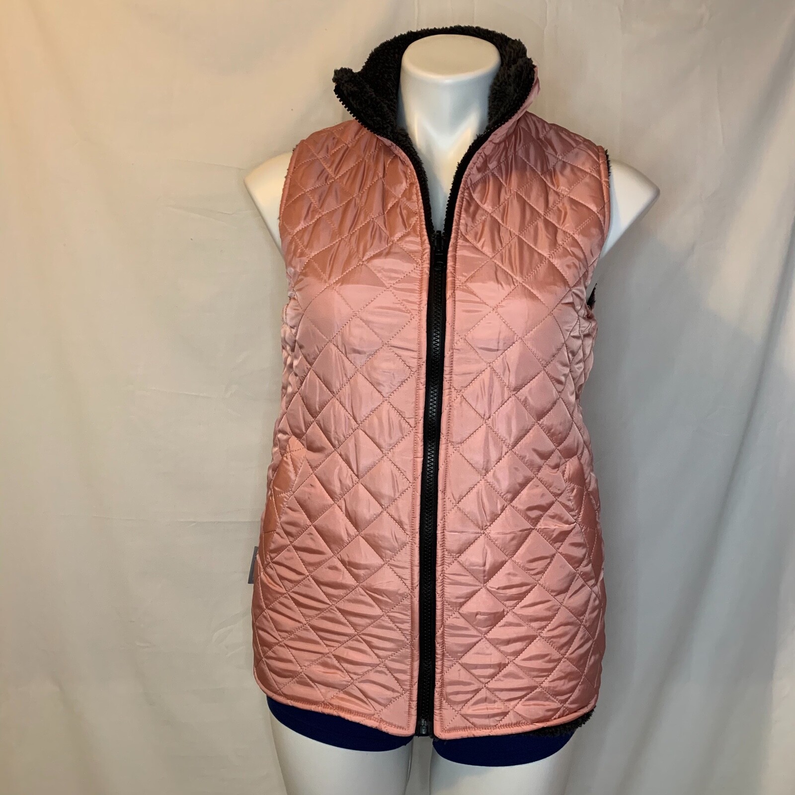 Simply Southern Pink Quilted Gray Sherpa Fleece Rever… Gem