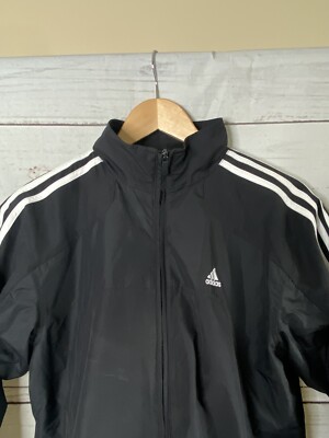 Vintage Adidas Men's Track Jacket Black White Mens Small Zip Vintage Adidas Men's Track Jacket Black White Mens Small Zip