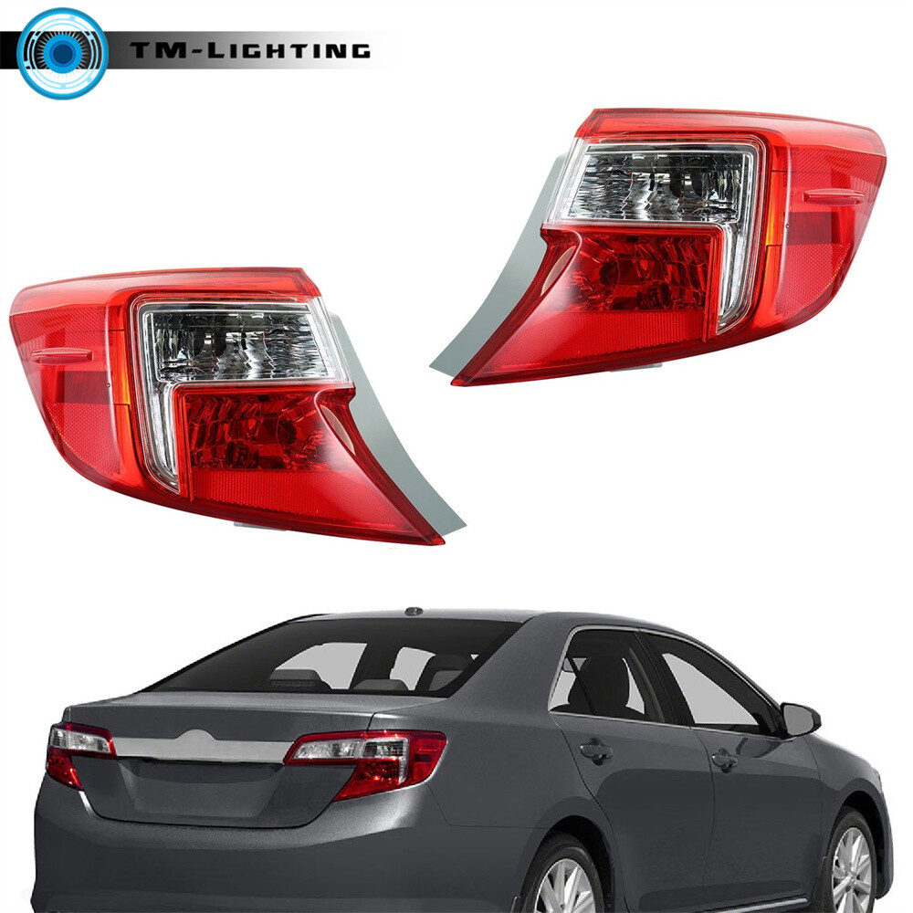 For 2012 2013 2014 Toyota Camry Pair Outer Left&Right Tail Lights