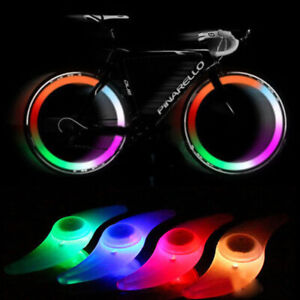 1-4pcs Bike Bicycle Cycling Wheel Spoke Wire Tyre Bright LED Flash Light Lamp