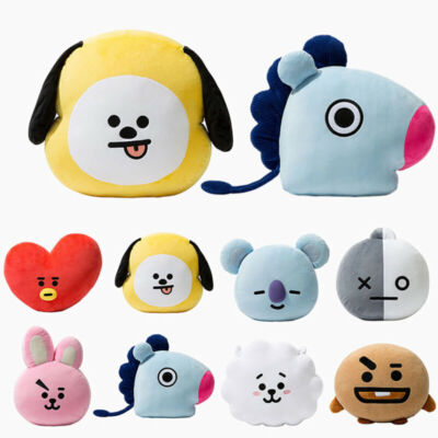 KPOP BTS BT21 Plüsch Puppe TATA RJ SUGA COOKY JIMIN Kissen Spielzeug Geschenk DE