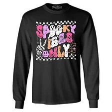 Spooky Vibes Only Long Sleeve Halloween Shirt