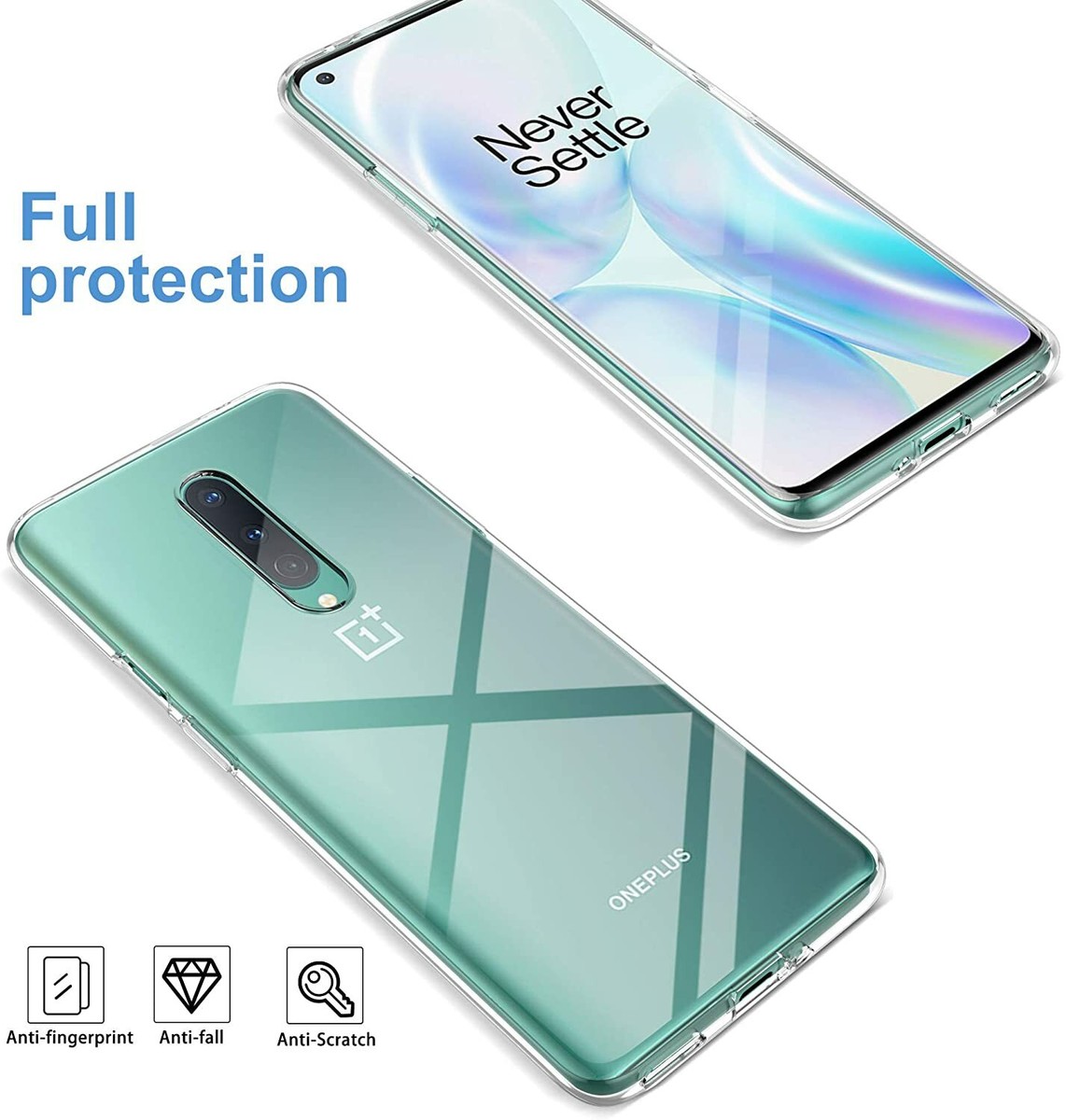 Vaxson 3-Pack Anti Luce Blu Pellicola Protettiva, compatibile con OnePlus 8 5G UW, Screen Protector Film [Non Vetro Temperato] Nuovo