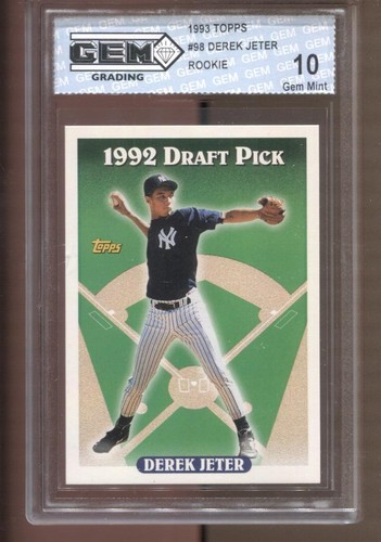 1993 Derek Jeter Topps #98 Gem Mint 10 RC Rookie New York Yankees