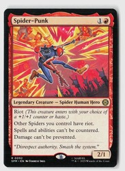 Spider-Punk 92 Rare Marvel's Spider-Man Magic: The Gathering