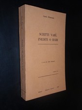 CARLO PISACANE – SCRITTI VARI INEDITI O RARI - ED. AVANTI! 1964