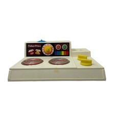 Fisher Price Vintage 1978 Cooktop Toy Range Stove Top Burners Kitchen Set 919